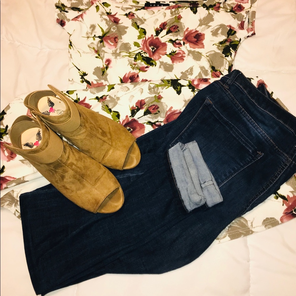 Floral Peplum Shirt